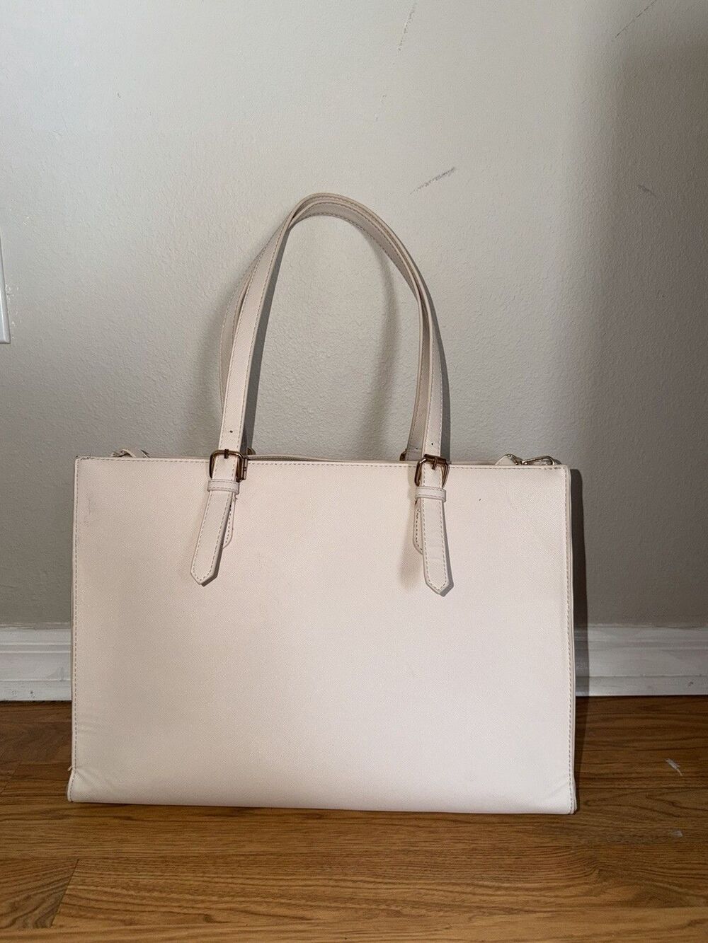 loveook Women's Professional Laptop Tote 15.6-inch Cream With Built In Charger